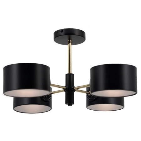 Lampa sufitowa metalowa czarno-złota 4-punktowa 1097/4B z serii VITO - Lampy Elem